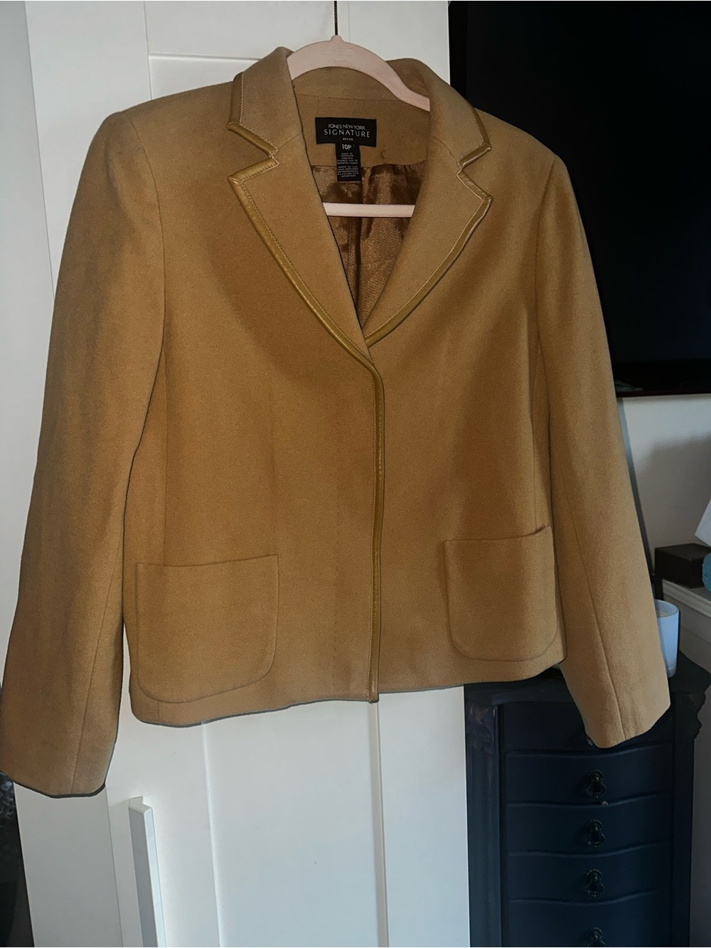 VINTAGE Jones New York Blazer- Camel Color - Picture 2 of 11